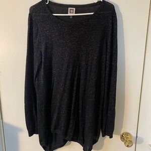 Anne Klein. Black sparkly blouse. Never worn.